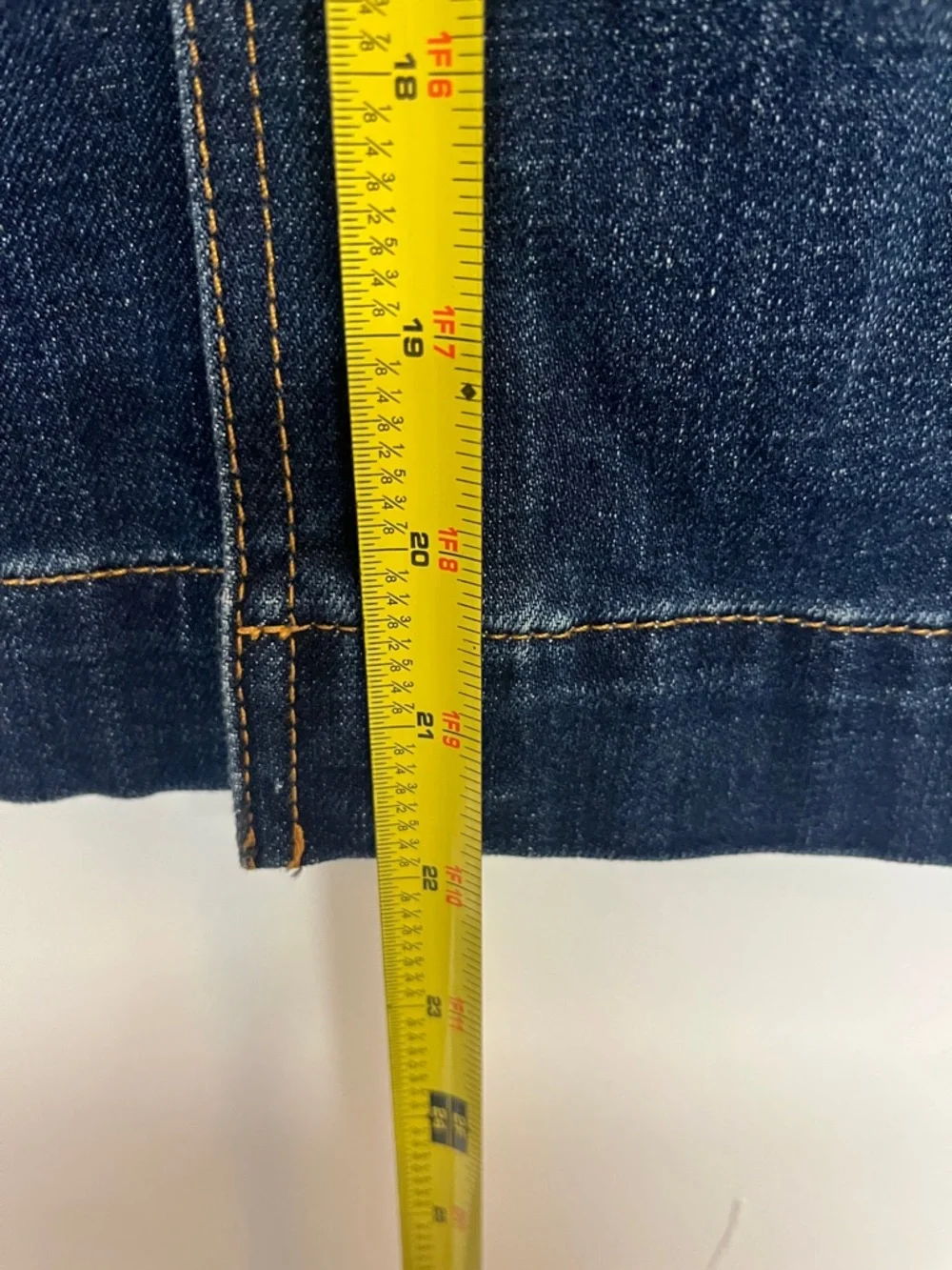 Talbots Petite Sz 2 Dark Blue Denim Midi Skirt, 14.5” Waist, #preppy #petite